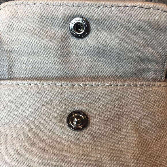 PRADA Canapa Bijoux 2-Way LT Grey Canvas Tote Bag Adorned with Crystals & Studs - Picture 5 of 17